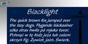 Blacklight font download