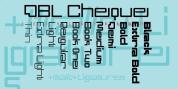 DBL Cheque font download
