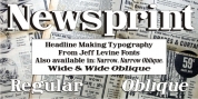 Newsprint JNL font download