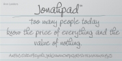 Jonahpad font download
