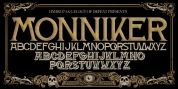 H74 Monniker font download