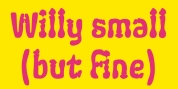 Ps Willy Small But Fine font download