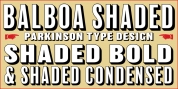 Balboa Shaded font download