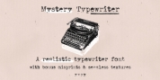 Mystery Typewriter font download