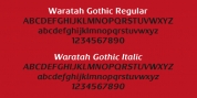 Waratah Gothic font download