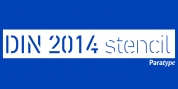DIN 2014 Stencil font download