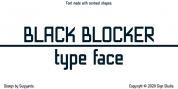 Black Blocker font download