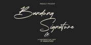Bandung Signature font download
