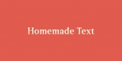 Homemade Text font download