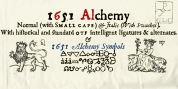 1651 Alchemy font download