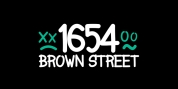 1654 Brown Street font download
