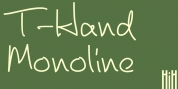T-Hand Monoline font download