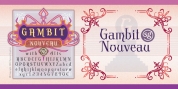 Gambit Nouveau SG font download