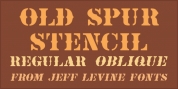 Old Spur Stencil JNL font download