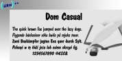 Dom Casual font download