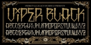 H74 Viper Black font download