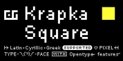 DR Krapka Square font download