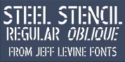 Steel Stencil JNL font download