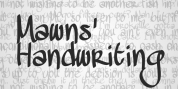MAWNS Handwriting font download