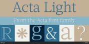 Acta font download