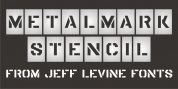 Metalmark Stencil JNL font download