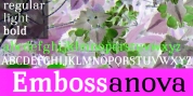 Embossanova font download