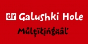 DR Galushki Hole font download