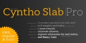 Cyntho Slab Pro font download