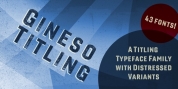 Gineso Titling font download
