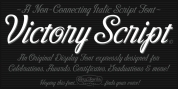 Victory Script font download