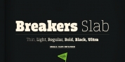 Breakers Slab font download