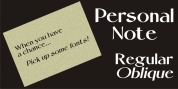 Personal Note JNL font download