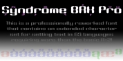 Syndrome BRK Pro font download