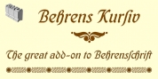 Behrens Kursiv font download
