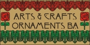 Arts And Crafts Ornaments BA font download