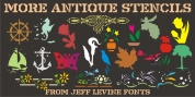 More Antique Stencils JNL font download