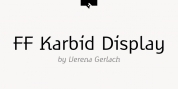 FF Karbid Display font download