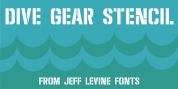 Dive Gear Stencil JNL font download