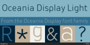 Oceania Display font download
