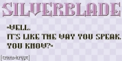 Silverblade font download
