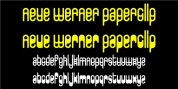 Neue Werner Paperclip font download