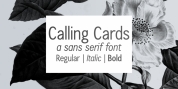 Calling Cards font download