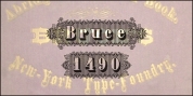 Bruce 1490 font download