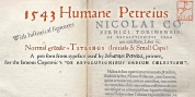 1543 Humane Petreius font download