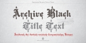 Archive Black Title Text font download