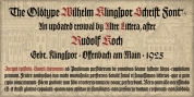 Wilhelm Klingspor Schrift font download