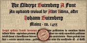 Gutenberg A font download