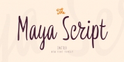 Maya Script font download
