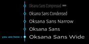Oksana Sans Wide font download