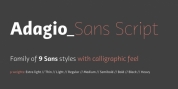 Adagio Sans Script font download